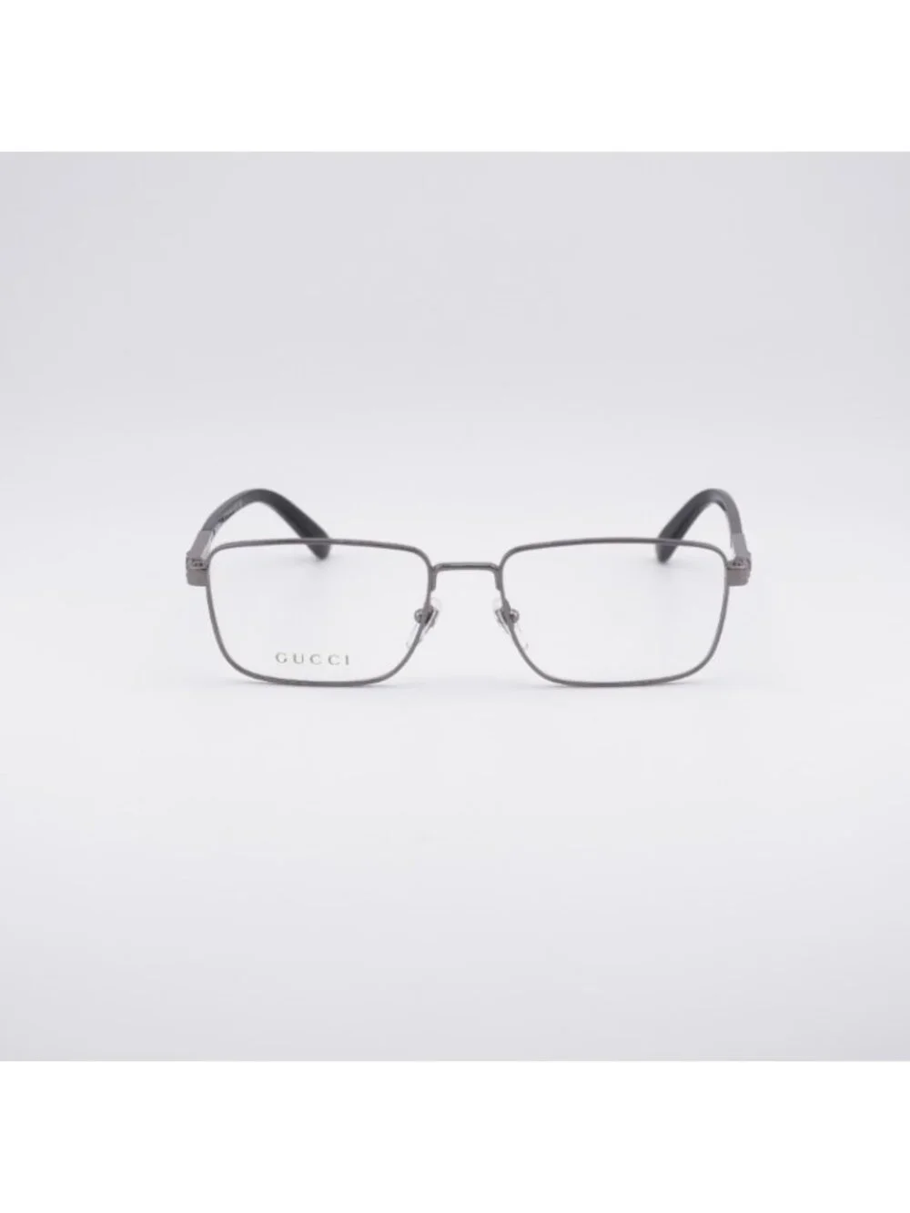 Gucci GG1291O 001 Eyeglasses Ruthenium 55mm Rectangle Frame